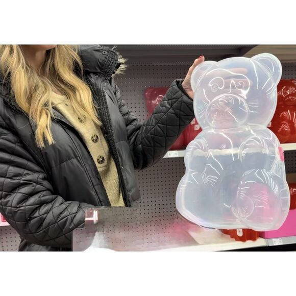 Way To Celebrate Valentine’s Day Plastic Gummy Bear Container 16" Viral Tik Gift - Picture 5 of 5